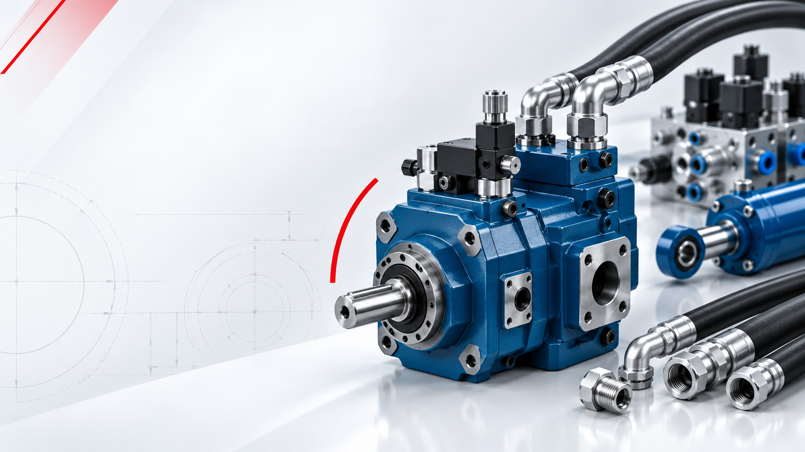 Industrial hydraulic components