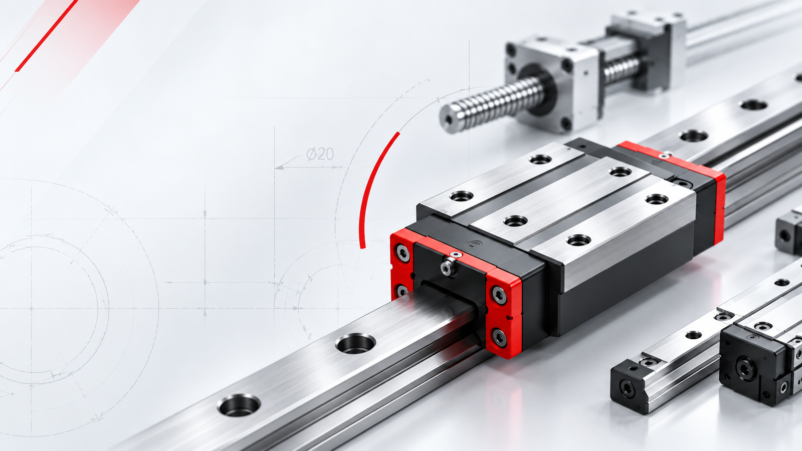 Linear motion technology components