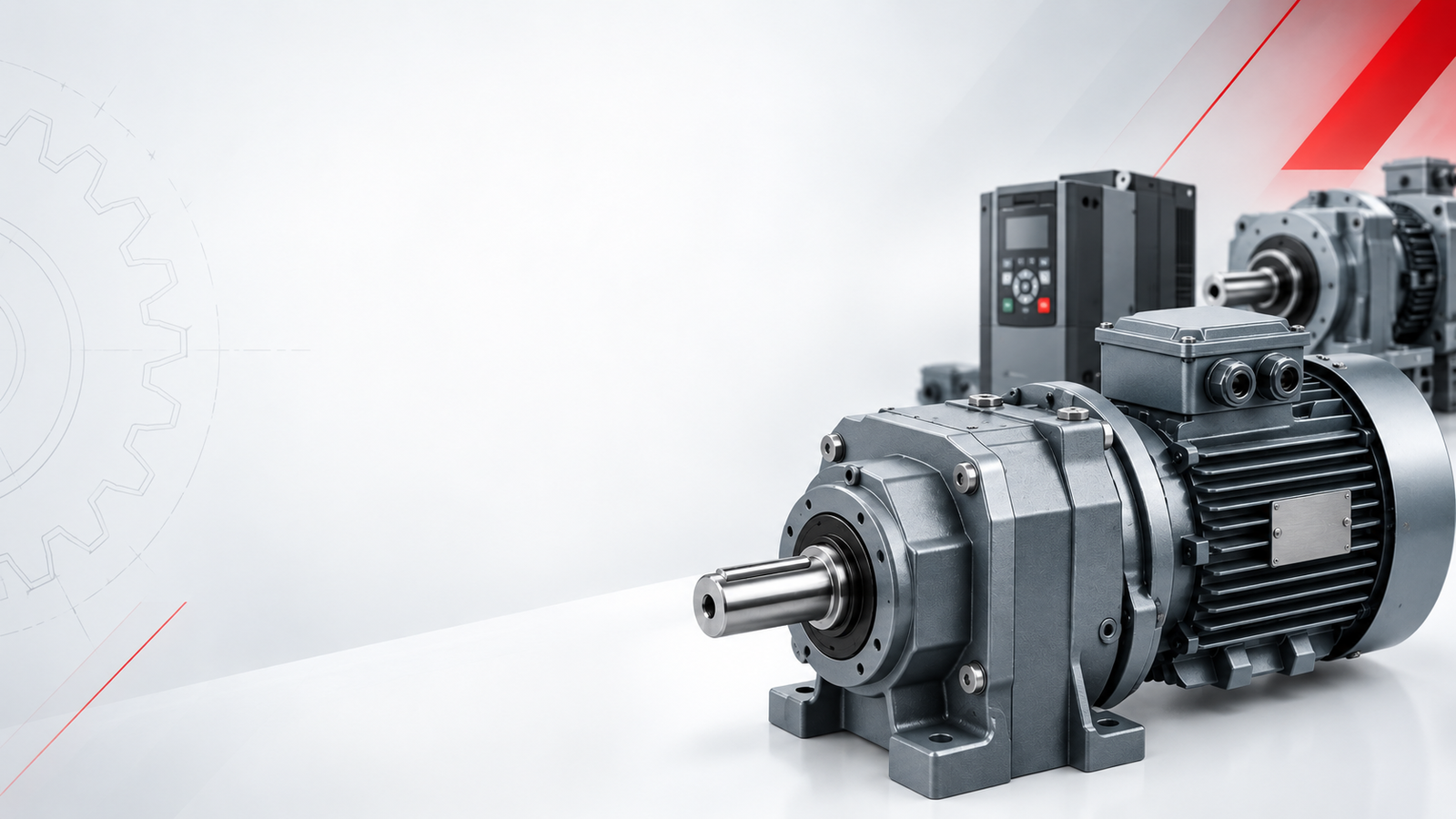 Industrial motors, drives and gearboxes
